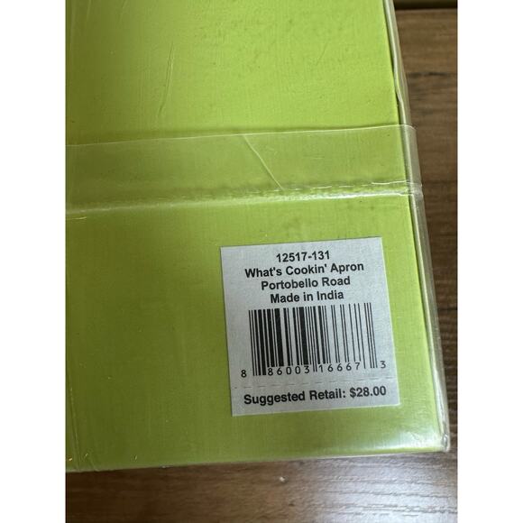 Vera Bradley What's Cookin' Apron in Portobello Road Made in India NWT - Picture 4 of 4